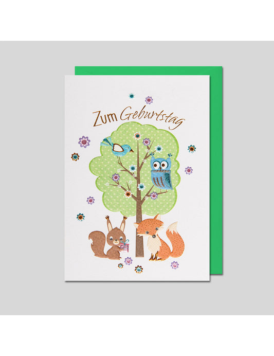 Doppelkarte. Gratulatione by Alessia Geburtstag
