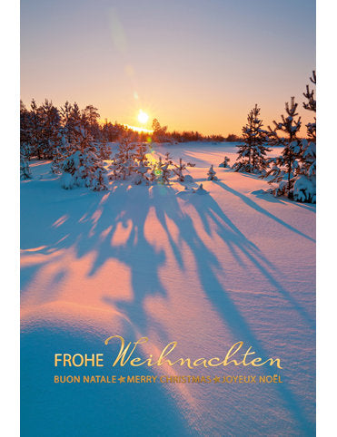 Doppelkarte Winter Weihnachten