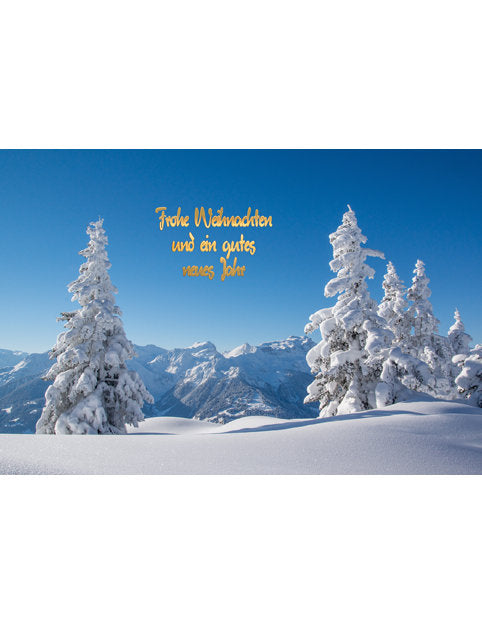 Doppelkarte Winter Weihnachten
