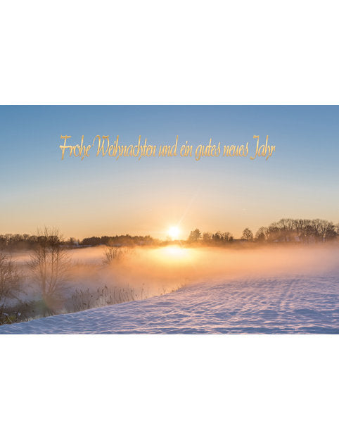Doppelkarte Winter Weihnachten