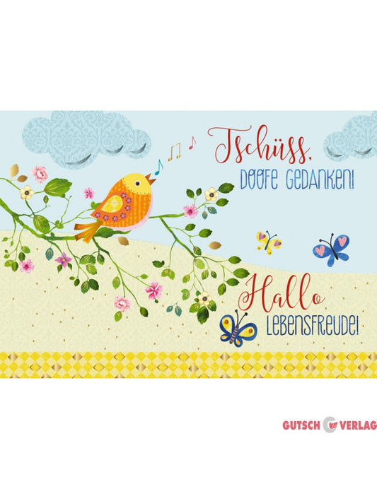 Postkarte. Papelino / Weisheiten/Sprüche / Quer