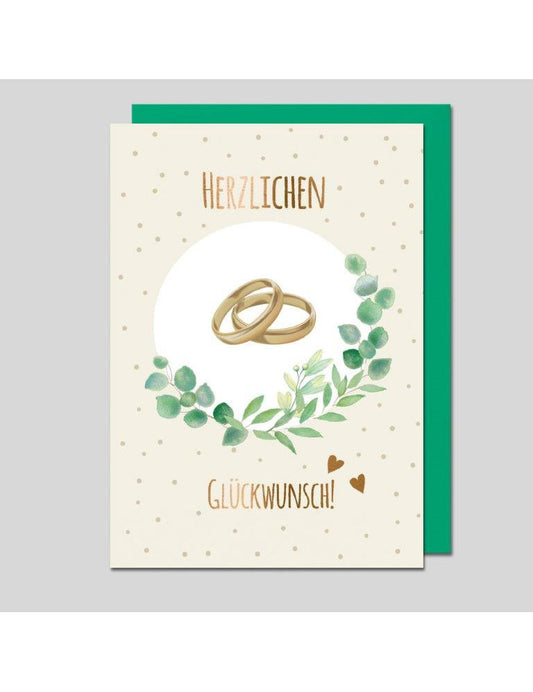 Doppelkarte. Hochzeit