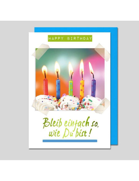 Doppelkarte. Geburtstag