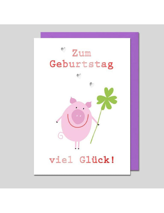 Doppelkarte. Geburtstag