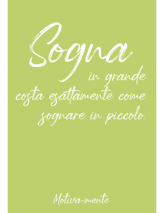 Doppelkarte B6. Tanti auguri, Sogna in grande costa egal