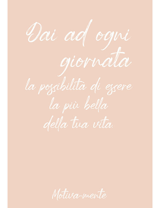 Doppelkarte B6. Tanti auguri, Dai ad ogni giornata
