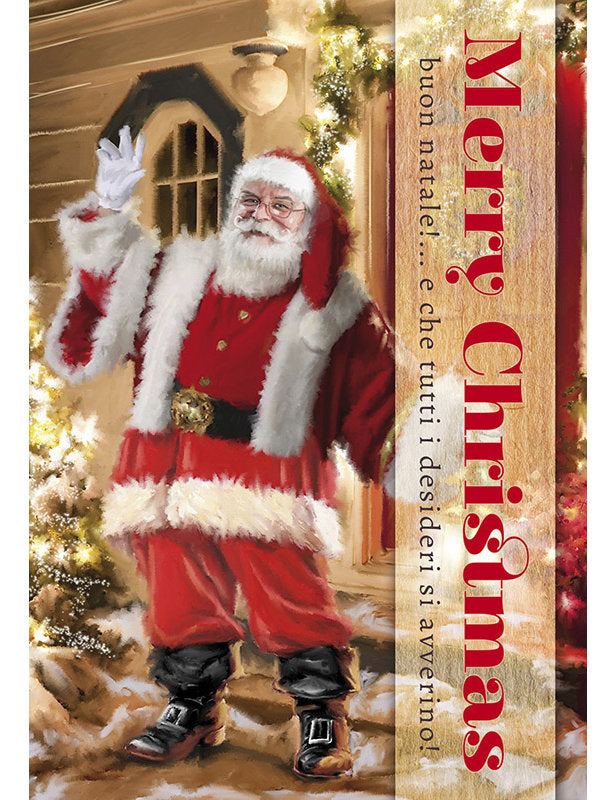 Doppelkarte Italienisch. BIGLIETTO NATALE