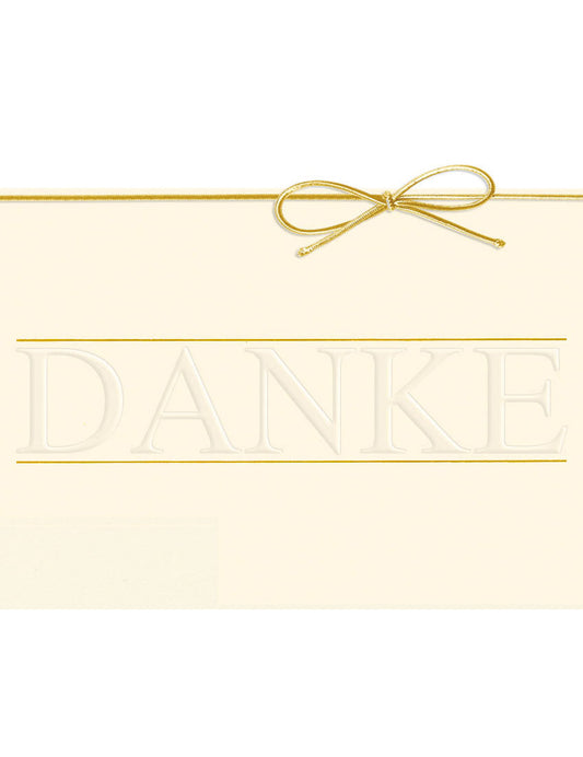 Doppelkarte. Danke