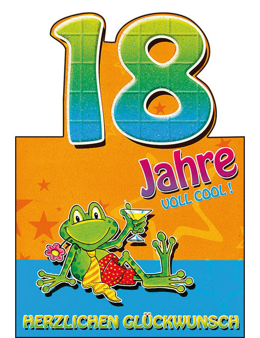 Geburtstag Zahl 18