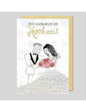 Doppelkarte. Avantgarde - Zur Hochzeit