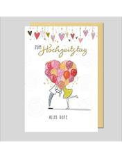 Doppelkarte. Avantgarde - Zum Hochzeitstag