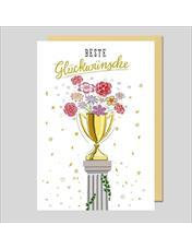 Doppelkarte. Avantgarde - Beste Glückwünsch