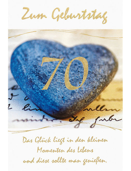 Doppelkarte / Zahlengeburtstag 70