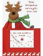 Doppelkarte Weihnachten Dt Geldkarte hoch