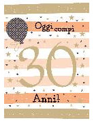Doppelkarte. Biglietto 30 anni c/foil