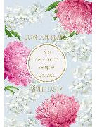 Doppelkarte. Biglietto compleanno flower c/glitter