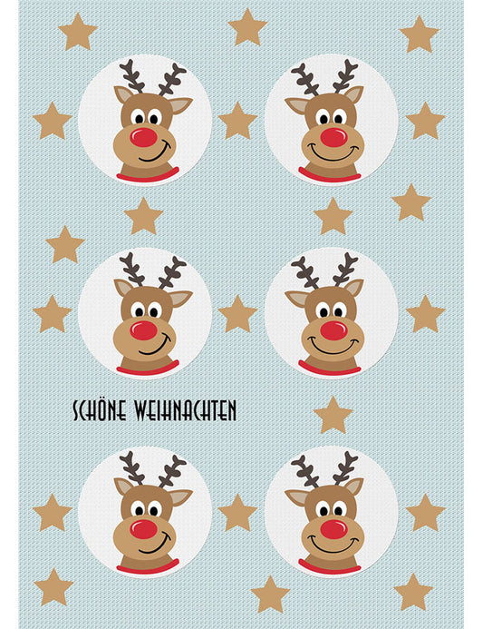 Doppelkarte. Schöne Weihnachten