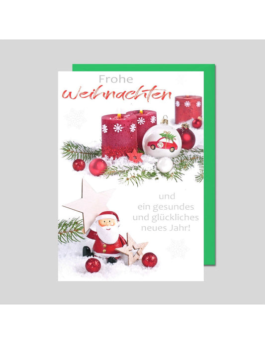 Doppelkarte. Frohe Weihnachten