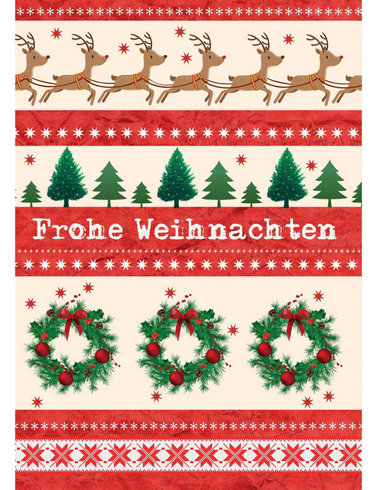 Doppelkarte. Frohe Weihnachten