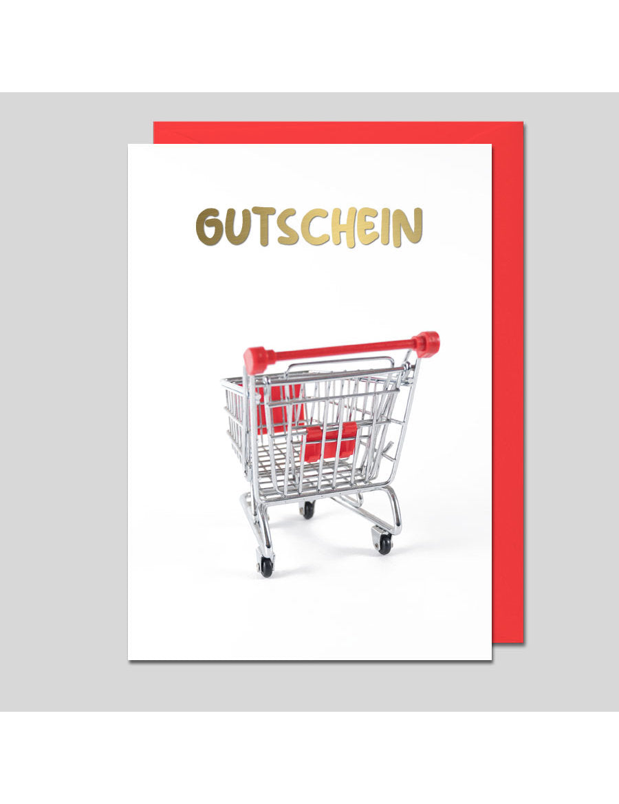 Doppelkarte. Gutscheinkarte