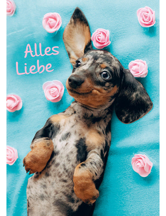 Postkarte. Kultura / Liebe/Für Dich / Hoch