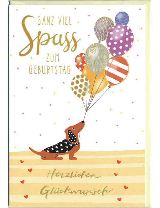 Doppelkarte / Geburtstag / hoch