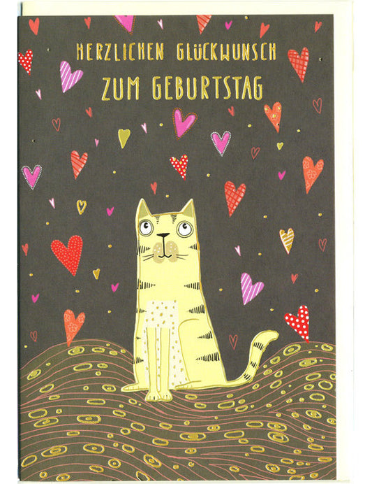 Doppelkarte / Geburtstag / hoch