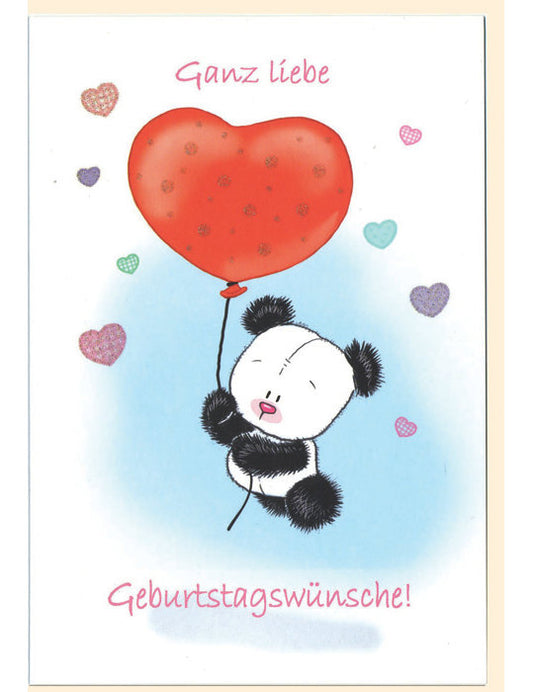 Doppelkarte / Geburtstag / hoch