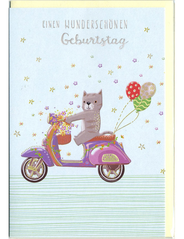 Doppelkarte / Geburtstag / hoch