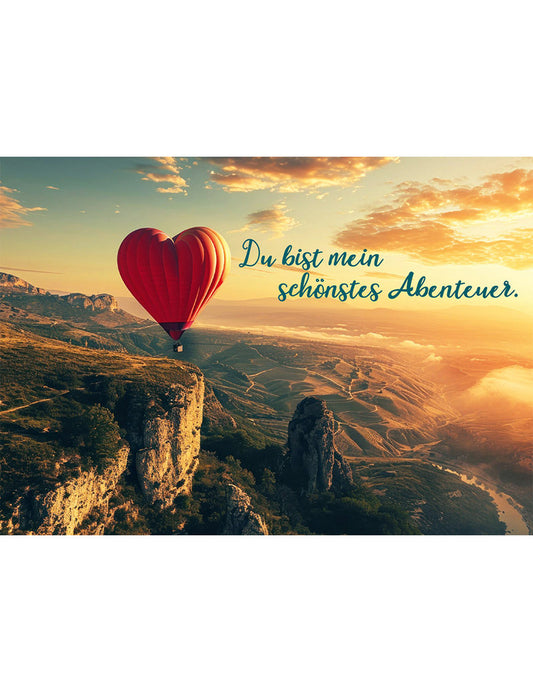 Postkarte. Kultura / Liebe/Für Dich / Quer