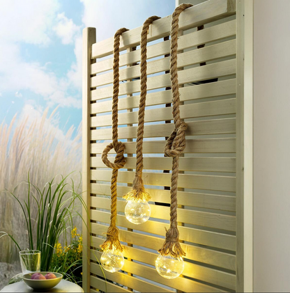 Solar-Hängedeko "Corda" - 3er Set