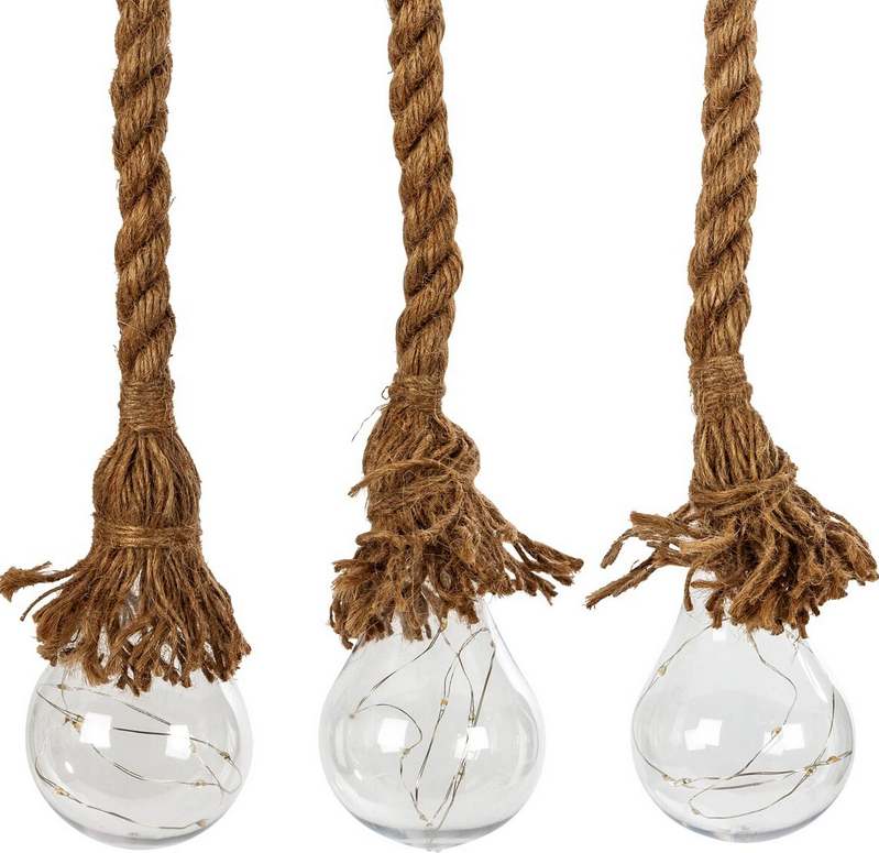 Solar-Hängedeko "Corda" - 3er Set