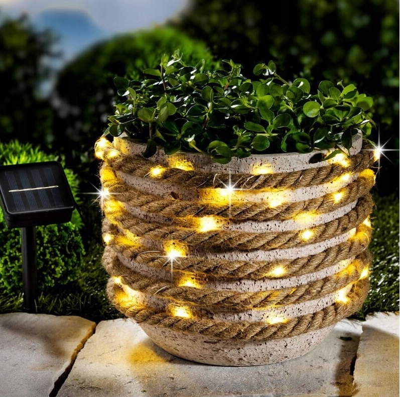 Solar-Lichterkette "Seil" 60 LEDs