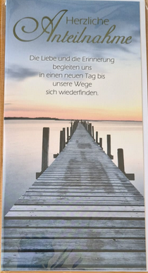 Herzliche Anteilnahme (Steg)