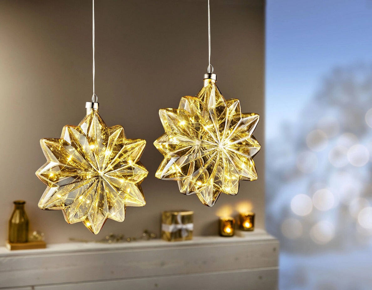 Led-Hängedeko "Snöflinga"