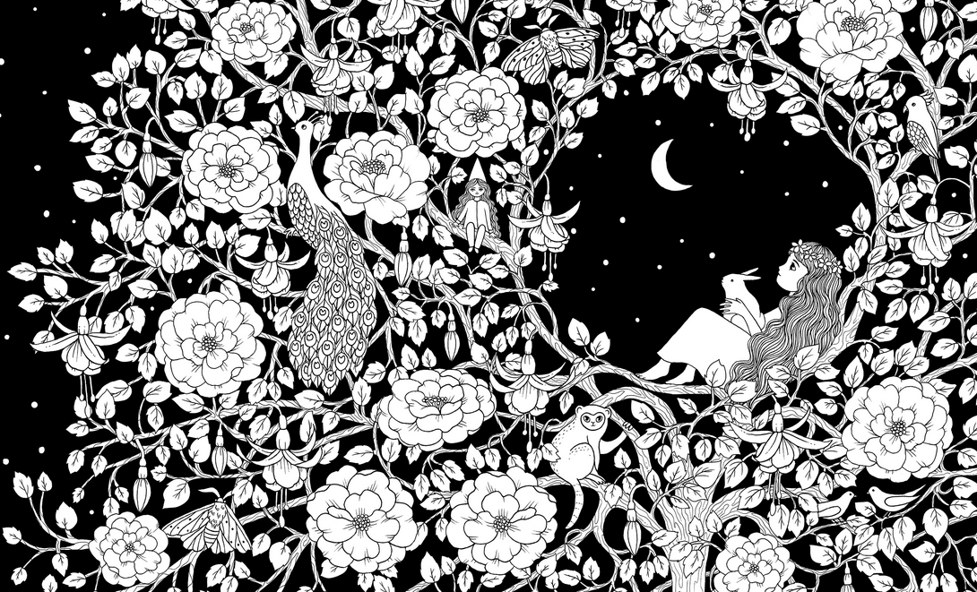 Luna ein Ausmalbuch
