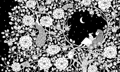 Luna ein Ausmalbuch