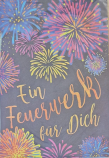 Pop-Up Karte "Ein Feuerwerk für Dich" (B6)