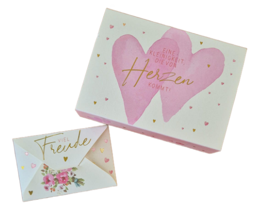 Geldbriefbox "Eine kleinigkeit die von Herzen kommt" (11 x 8 cm)