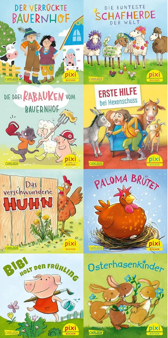 Pixi-8er-Set 284: Pixis bunter Ponyhof (8x1 Exemplar)