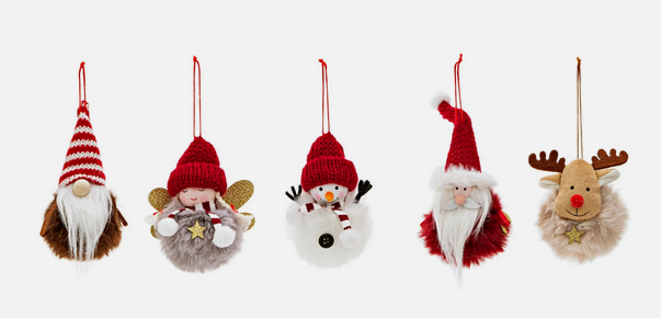 Weihnachtsanhänger "Weihnachtsfreunde" 5er-Set