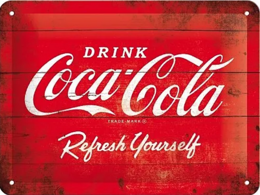 Nostalgic-Art Merchandising Schild Coca-Cola 15 x 20 cm, Metall (15 x 20 cm)