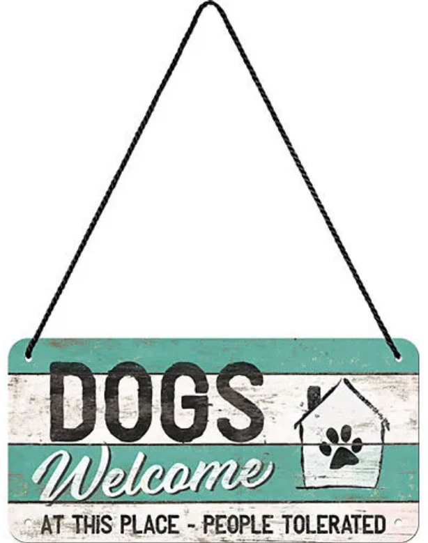 Nostalgic-Art Merchandising Schild Pfoten 20 x 10 cm, Metall (1 x 10 x 20 cm)