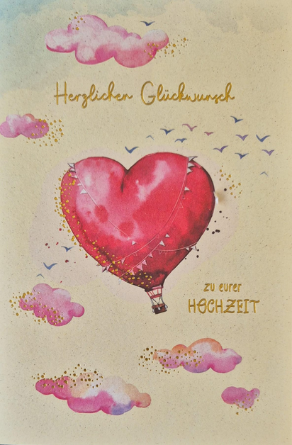 Herzlichen Glückwunsch zu eurer Hochzeit (B6)