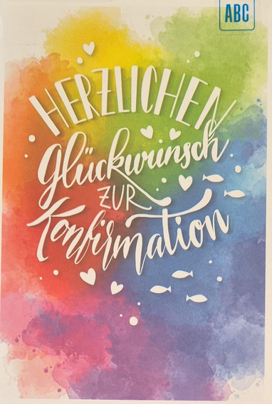 Herzlichen Glückwunsch zur Konfirmation (B6)