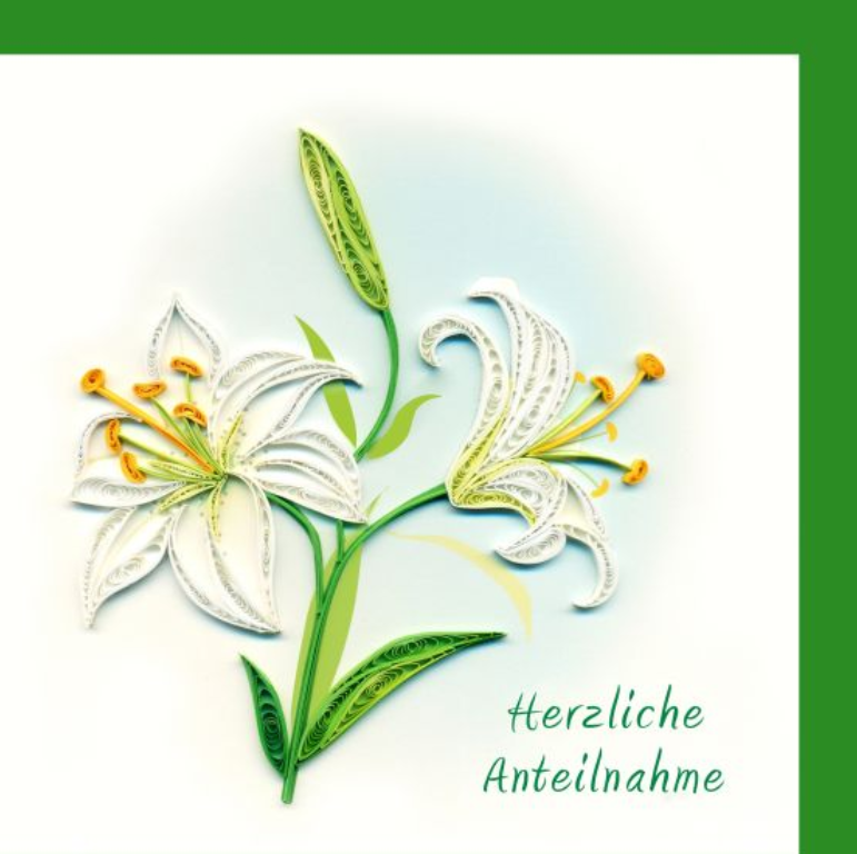 Herzliche Anteilnahme (15 x 15 cm)