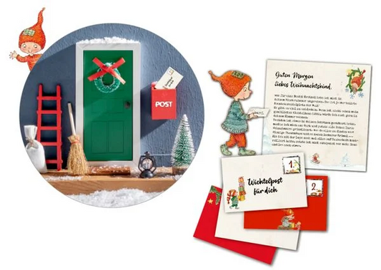 Mein Wichteltür - Adventskalender (Wichteltürset mit 24 Briefen)