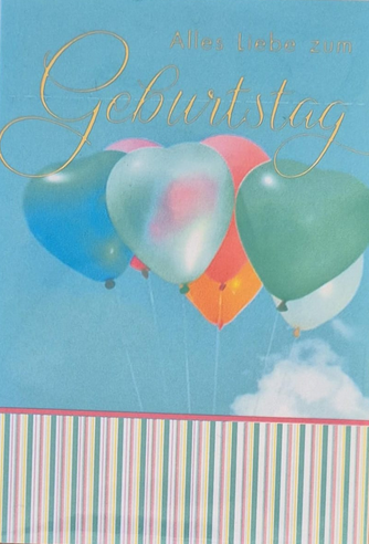 Alles Liebe zum Geburtstag  ( 7 x 10 cm )