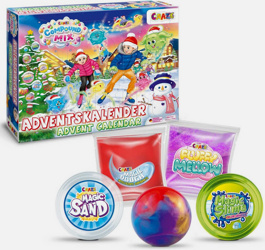 Adventskalender-Magic Sand und Knetschleim