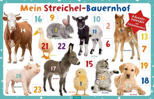 Mein Streichel-Bauernhof Adventskalender "mit Fühlelementen"